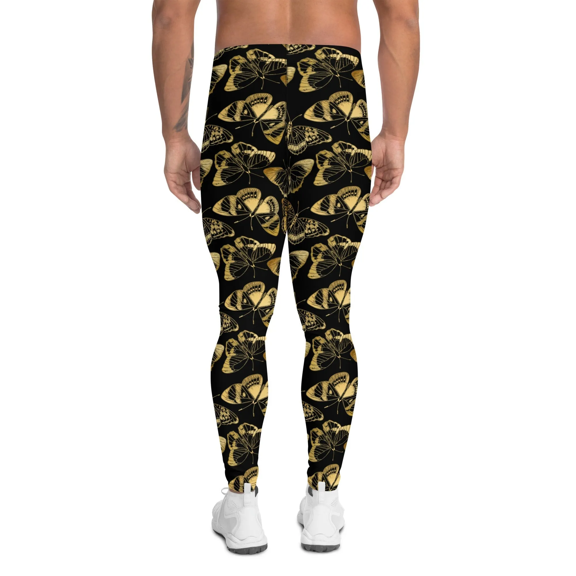 Gold Butterfly Men's Leggings