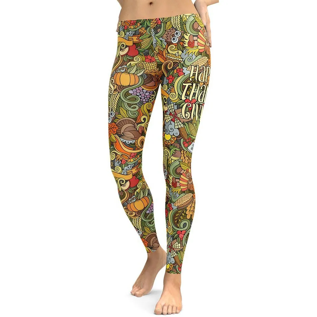 Happy Thanksgiving Leggings