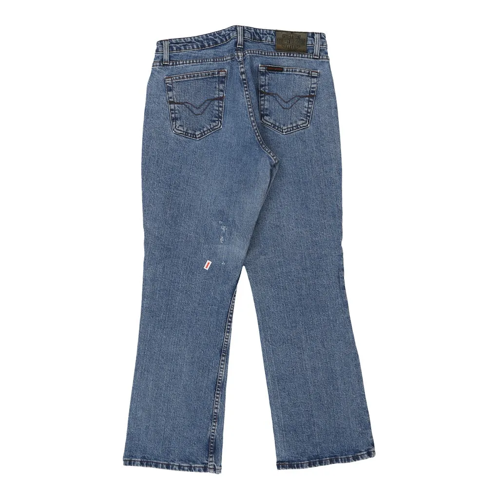 Harley Davidson Jeans - 30W UK 10 Blue Cotton