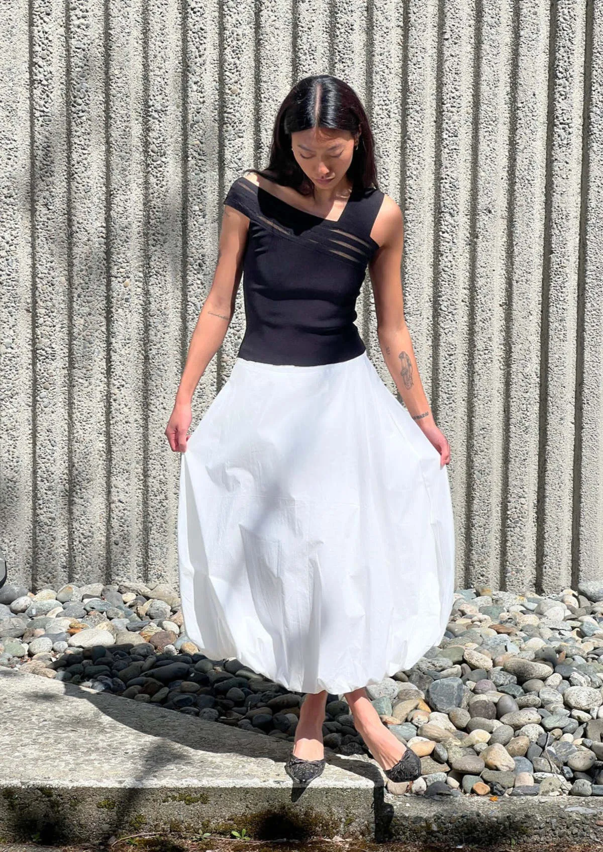 Hart Skirt - White Poplin