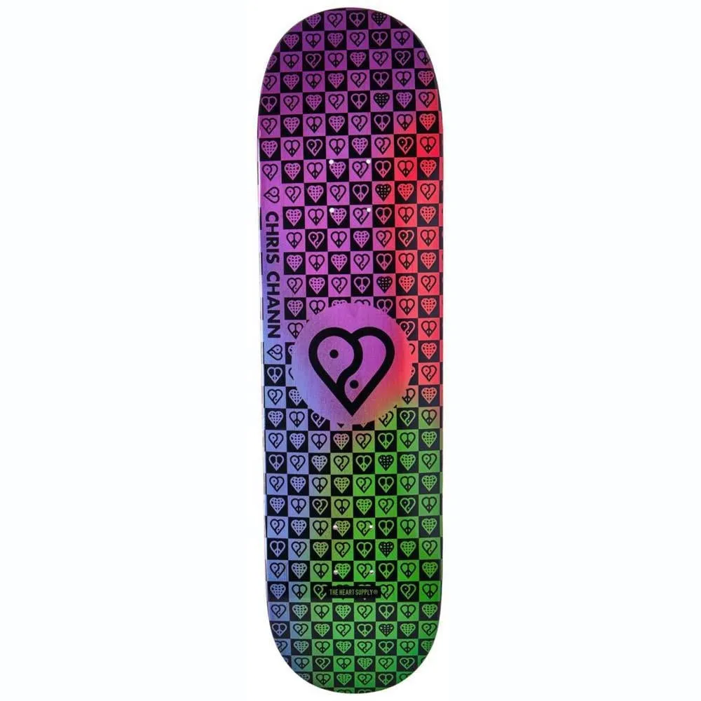 Heart Supply Chris Chann Trinity Tie-Dye Veneer Impact Light Skateboard Deck 8.25