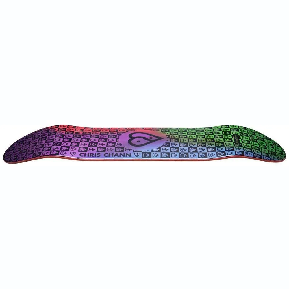 Heart Supply Chris Chann Trinity Tie-Dye Veneer Impact Light Skateboard Deck 8.25