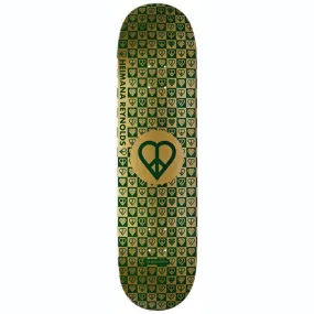 Heart Supply Heimana Reynolds Trinity Gold Foil With Raised Ink Skateboard Deck 8.25