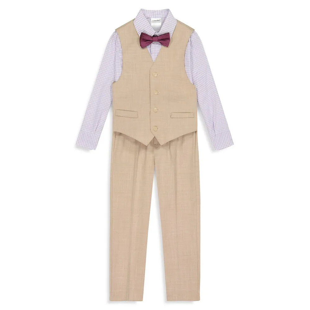 Hudson's Bay Little Boy's 4-Piece Vest Set