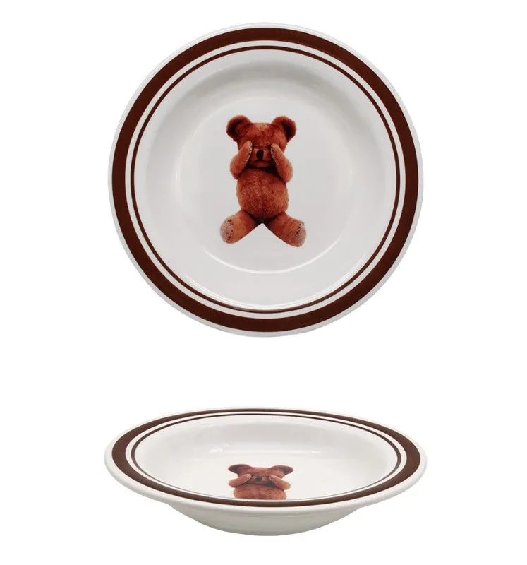 Hug Bear Deep Plate- line