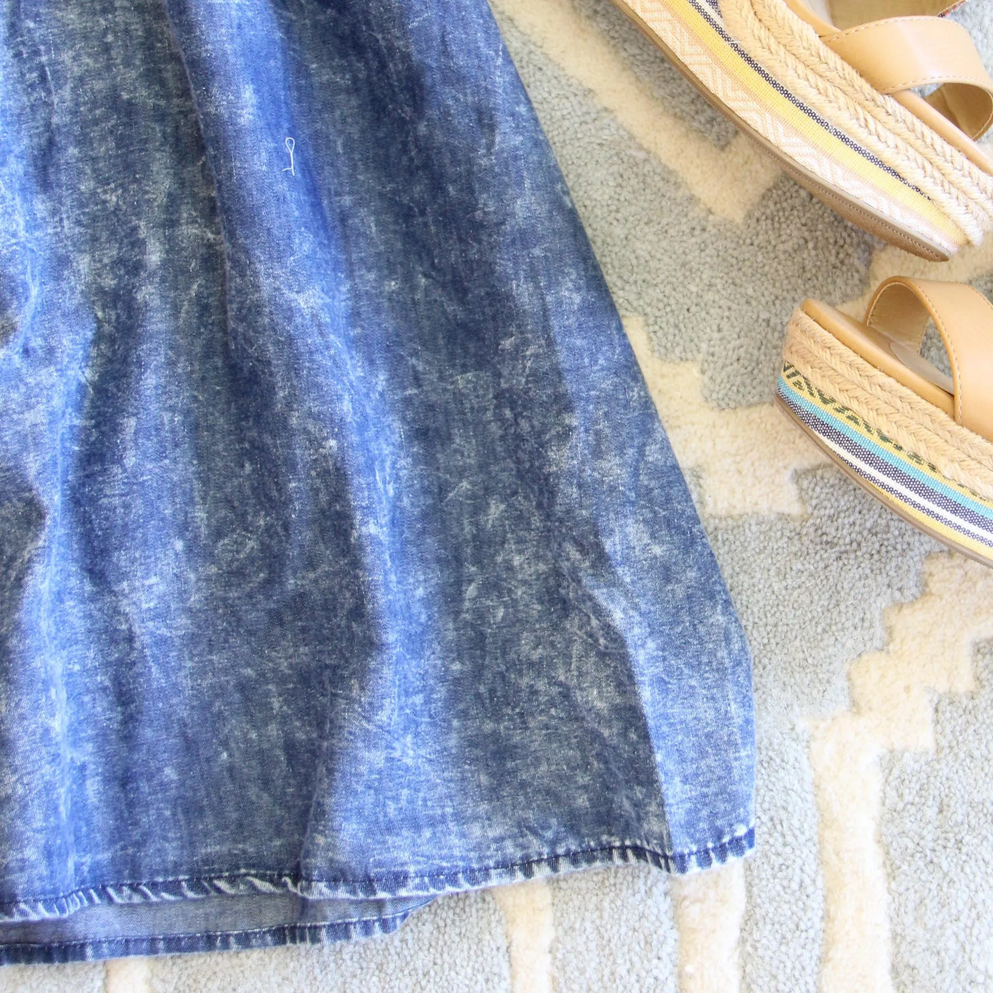 Indigo & Lace Dress