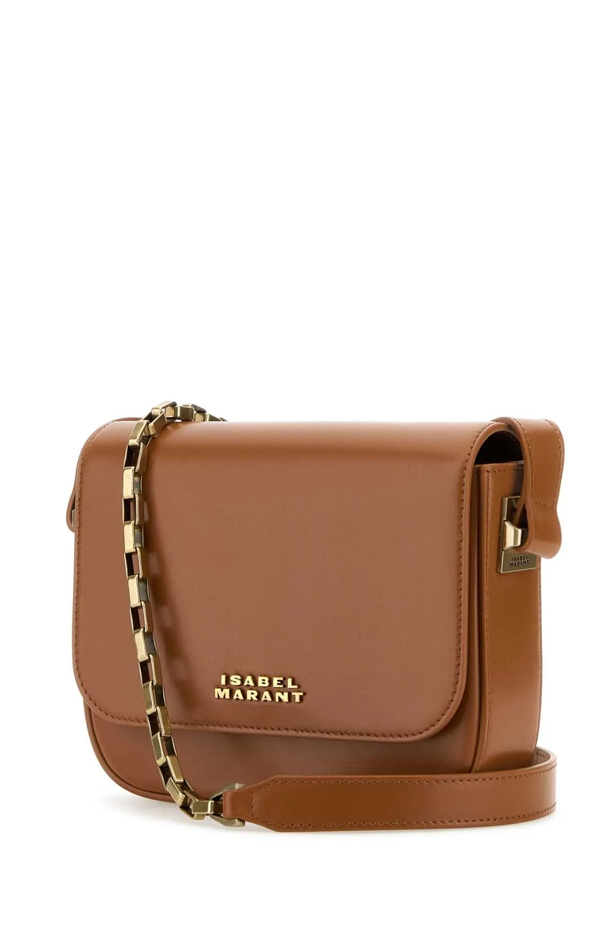 Isabel Marant Biscuit Leather Small Lizza Crossbody Bag