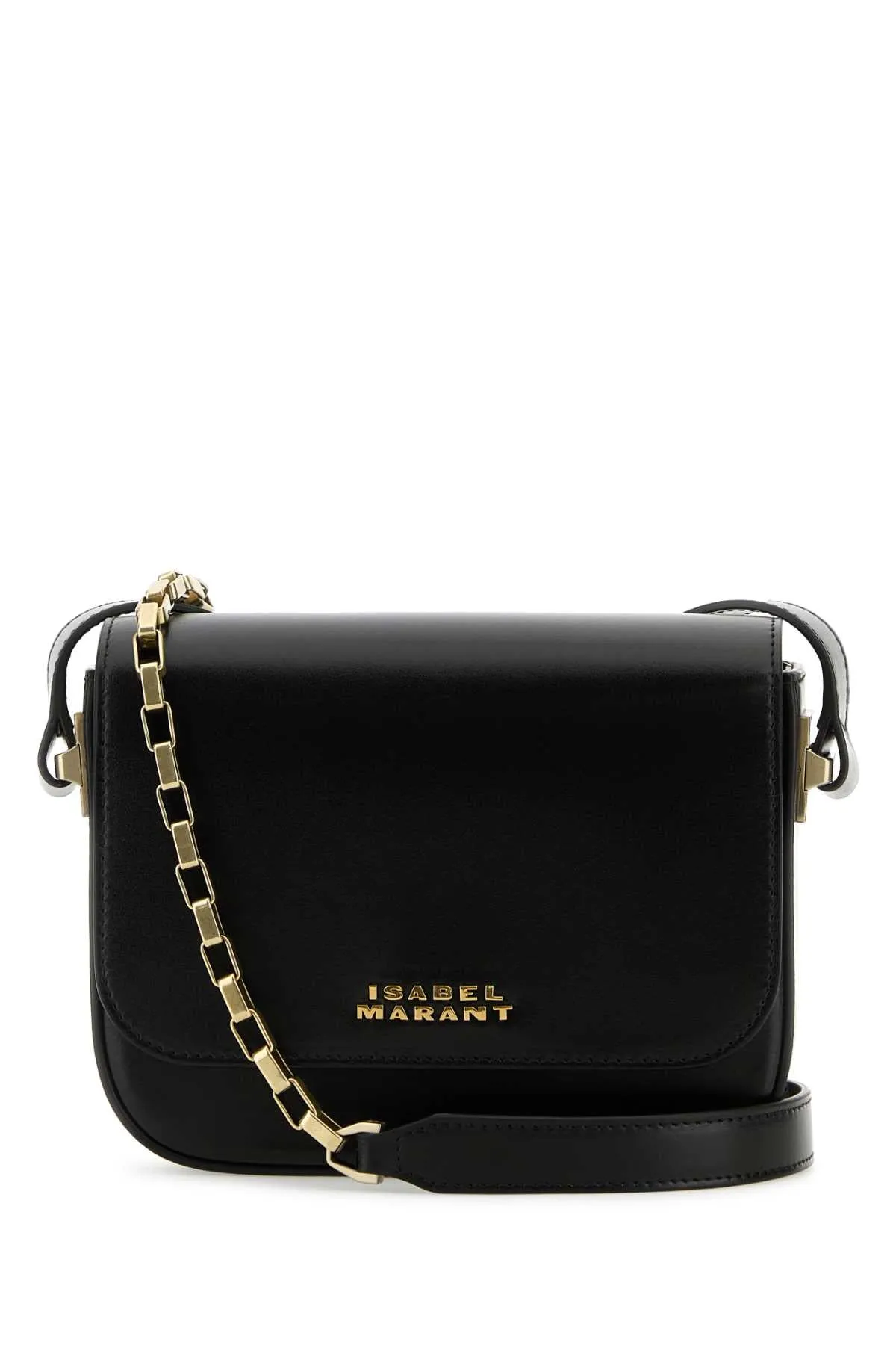 Isabel Marant Black Leather Small Lizza Crossbody Bag