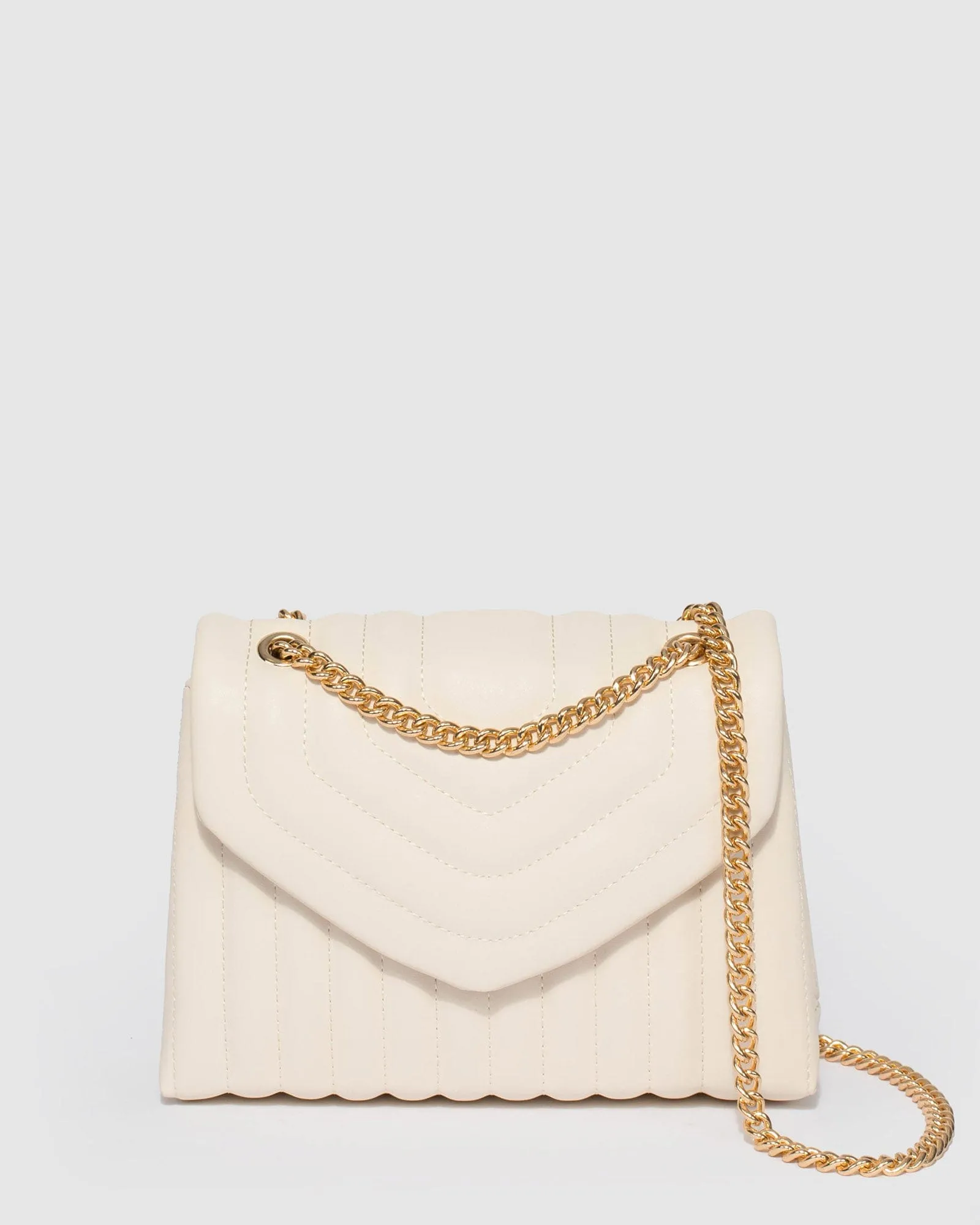 Ivory Malia Quilt Crossbody Bag