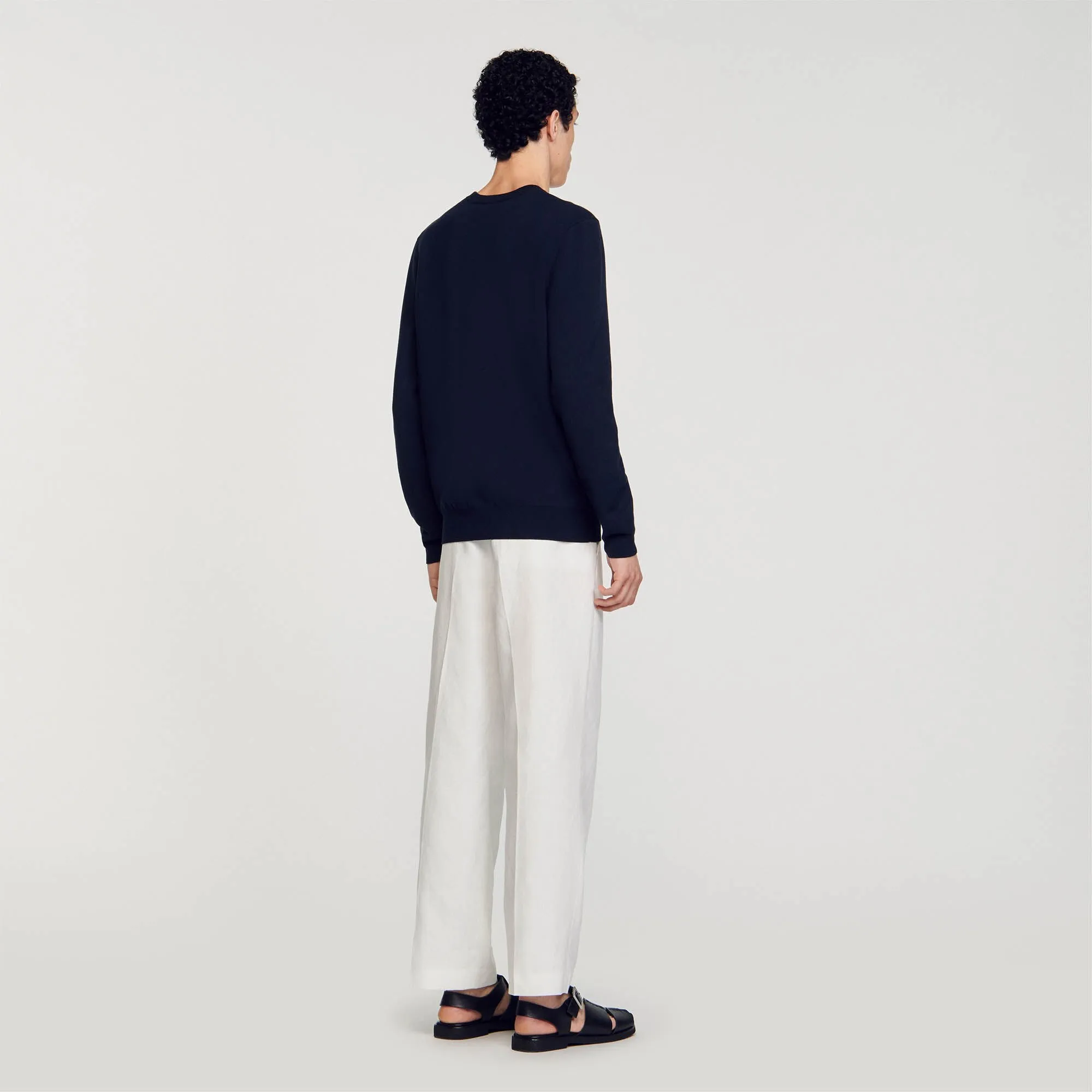 Jacquard flower jumper
