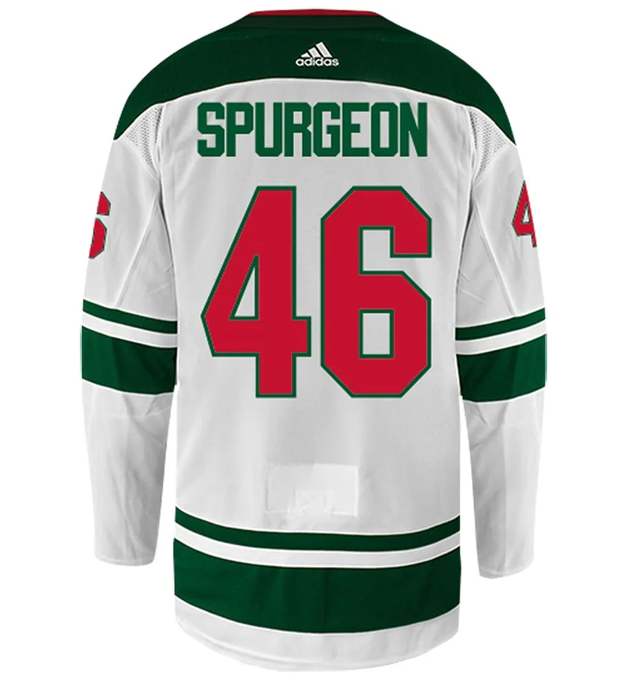 Jared Spurgeon Minnesota Wild Adidas Authentic Away NHL Hockey Jersey     