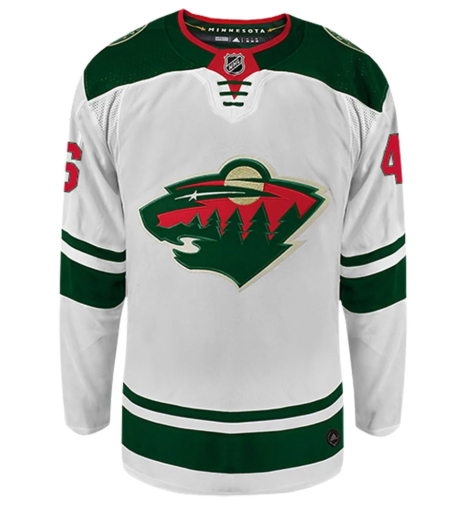 Jared Spurgeon Minnesota Wild Adidas Authentic Away NHL Hockey Jersey     