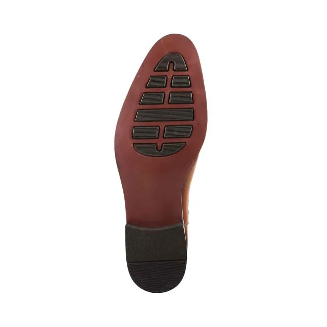 J.Fontini Men Tan Formal Boots