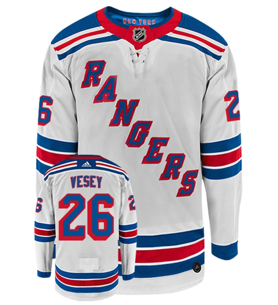 Jimmy Vesey New York Rangers Adidas Authentic Away NHL Hockey Jersey     