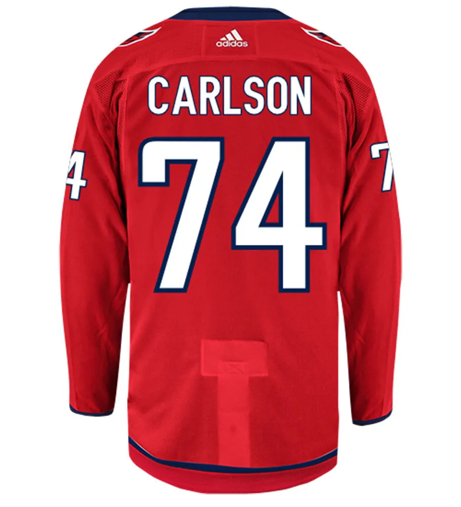 John Carlson Washington Capitals Adidas Authentic Home NHL Hockey Jersey     