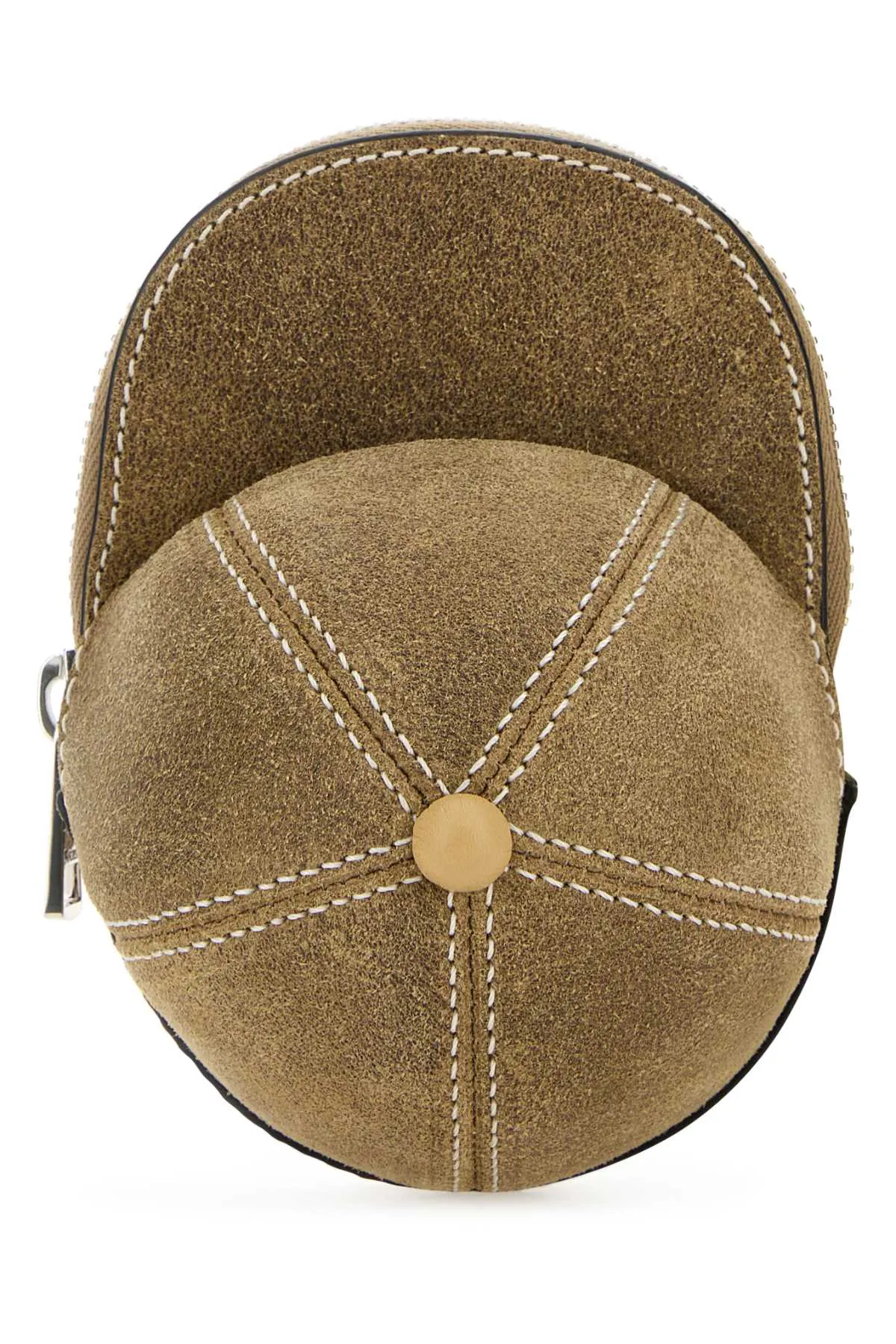 Jw Anderson Cappuccino Suede Mini Cap Crossbody Bag