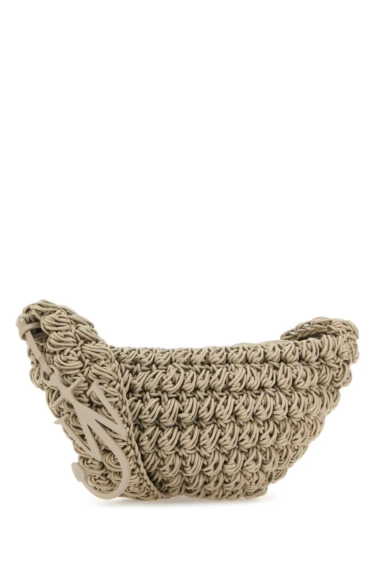 Jw Anderson Dove Grey Knit Popcorn Sling Crossbody Bag