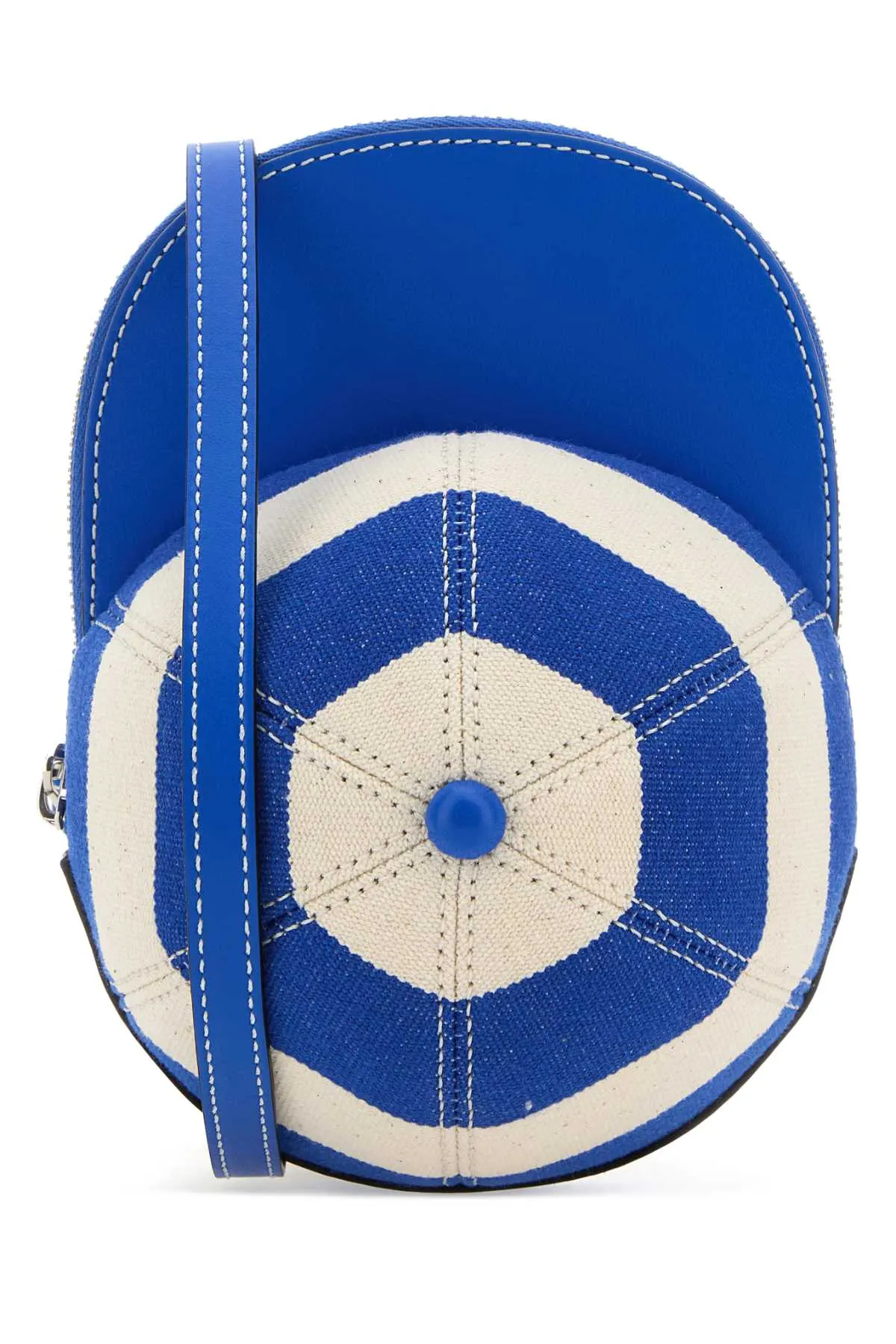 Jw Anderson Embroidered Canvas And Leather Midi Cap Crossbody Bag