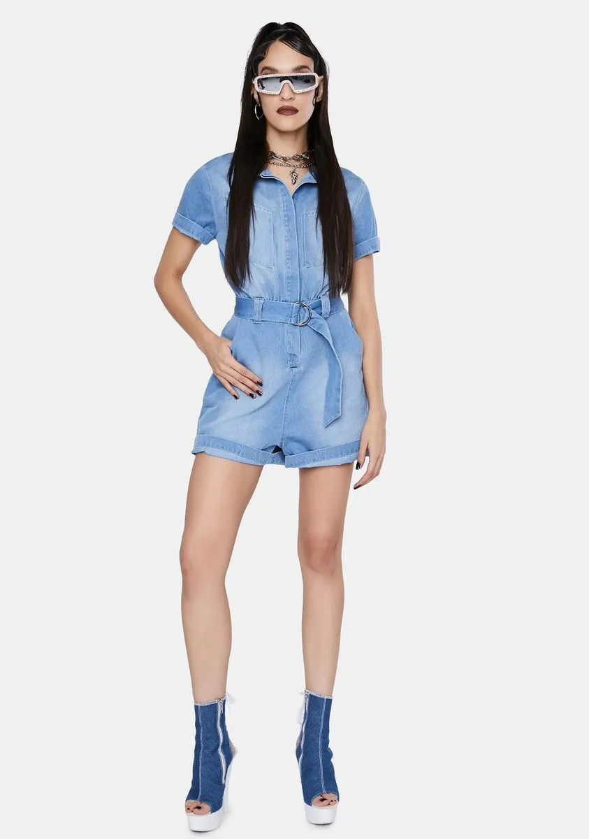 Karla Denim Romper-