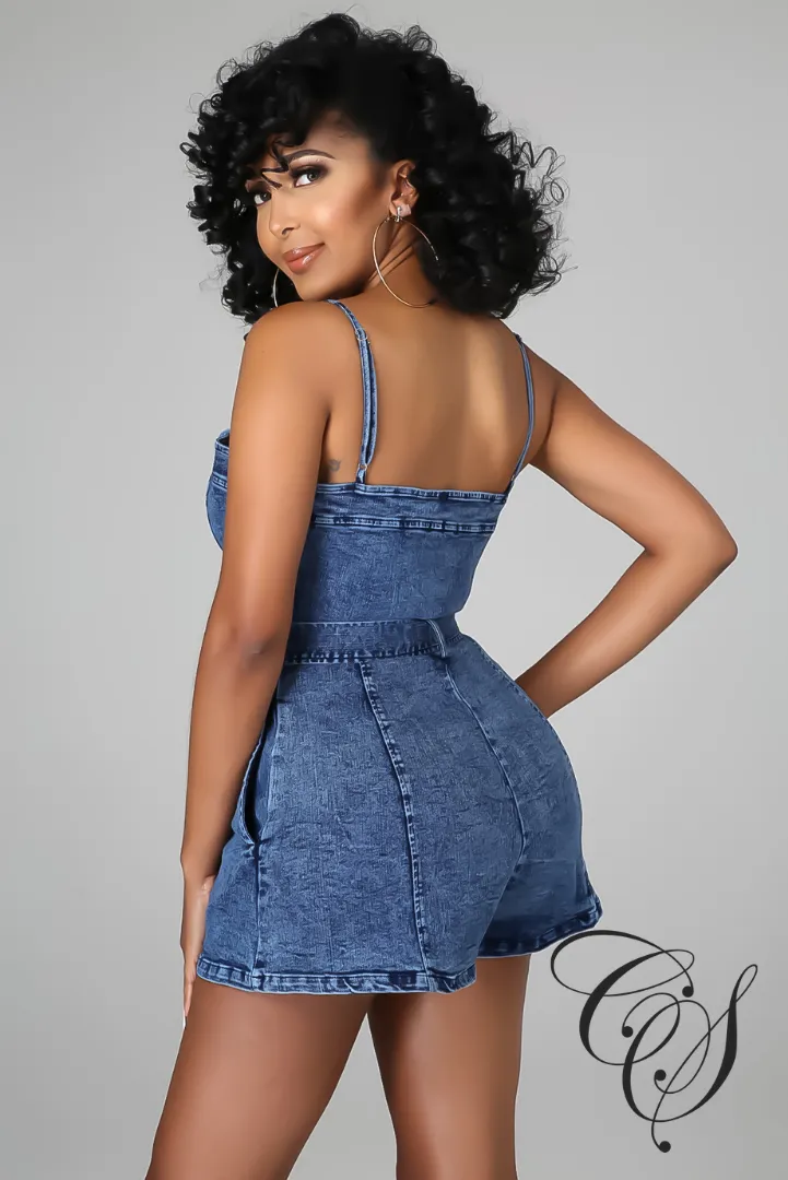 Kenia Denim Romper