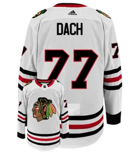 Kirby Dach Chicago Blackhawks Adidas Authentic Away NHL Hockey Jersey     