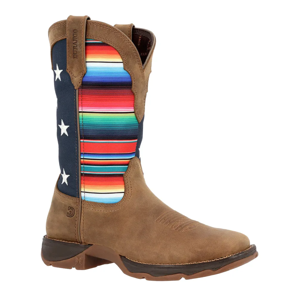 Lady Rebel Southwestern Square Toe Cowboy Boots