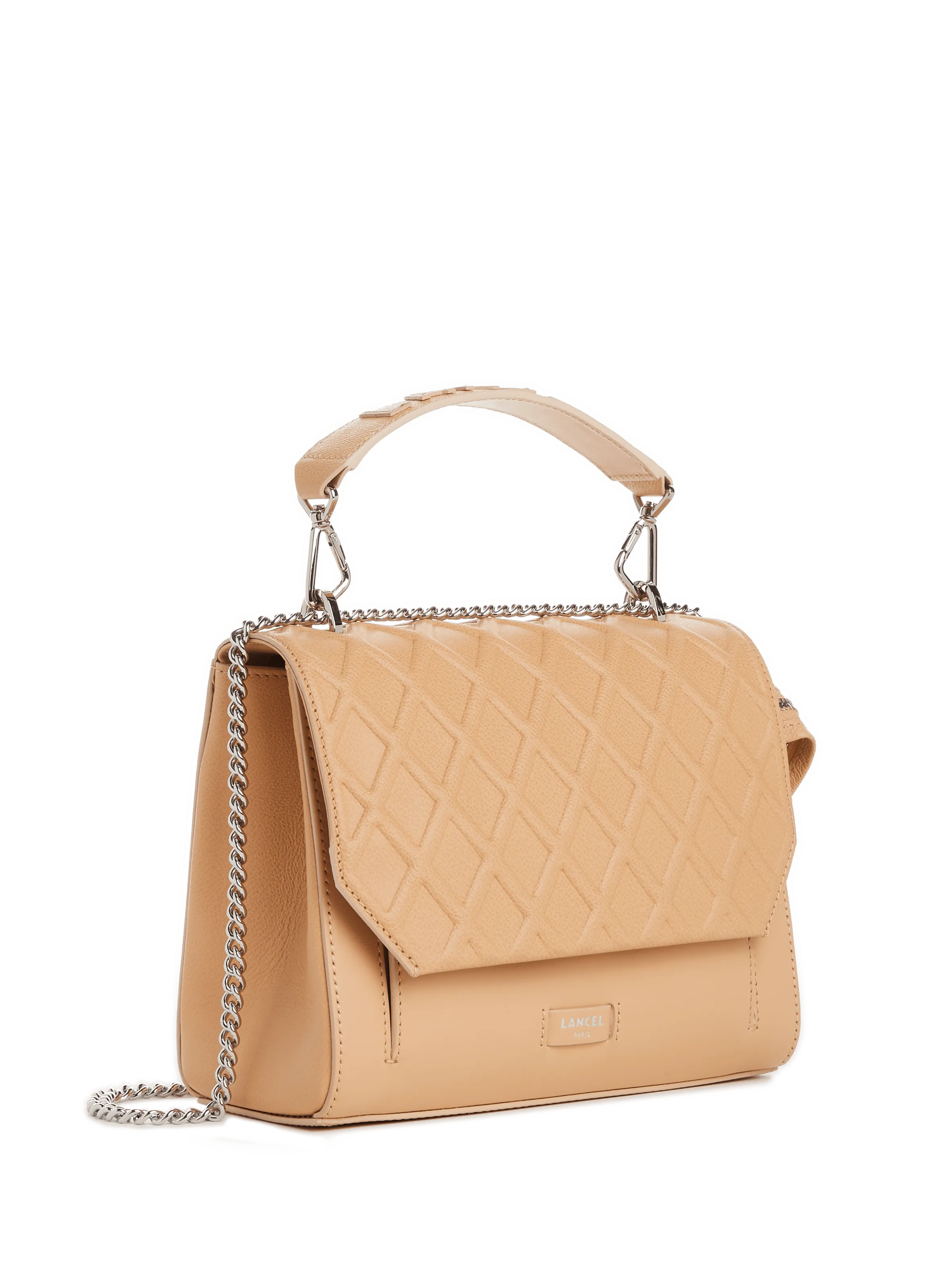 LANCEL  Bag with flap - Beige