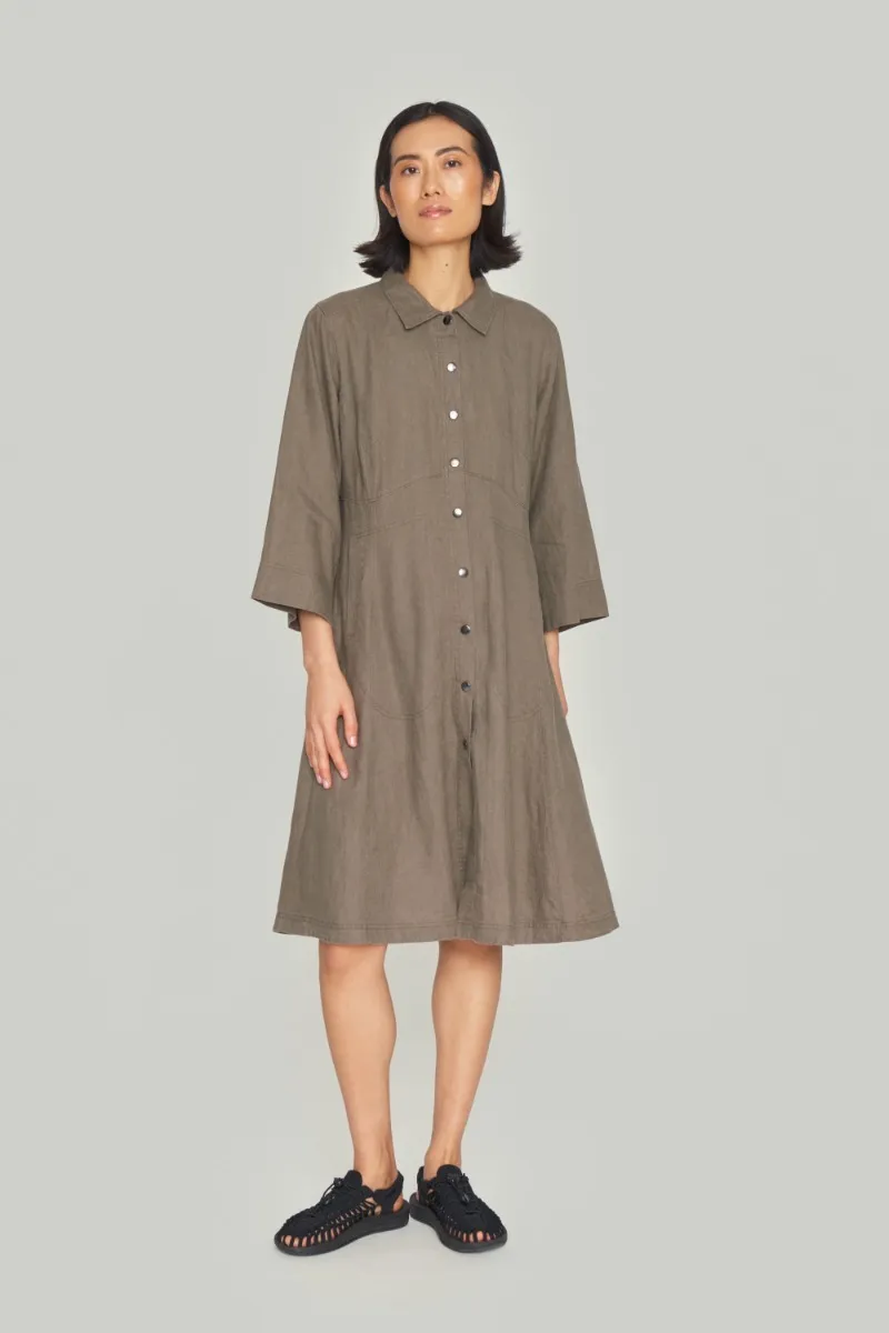 Lazy linen dress