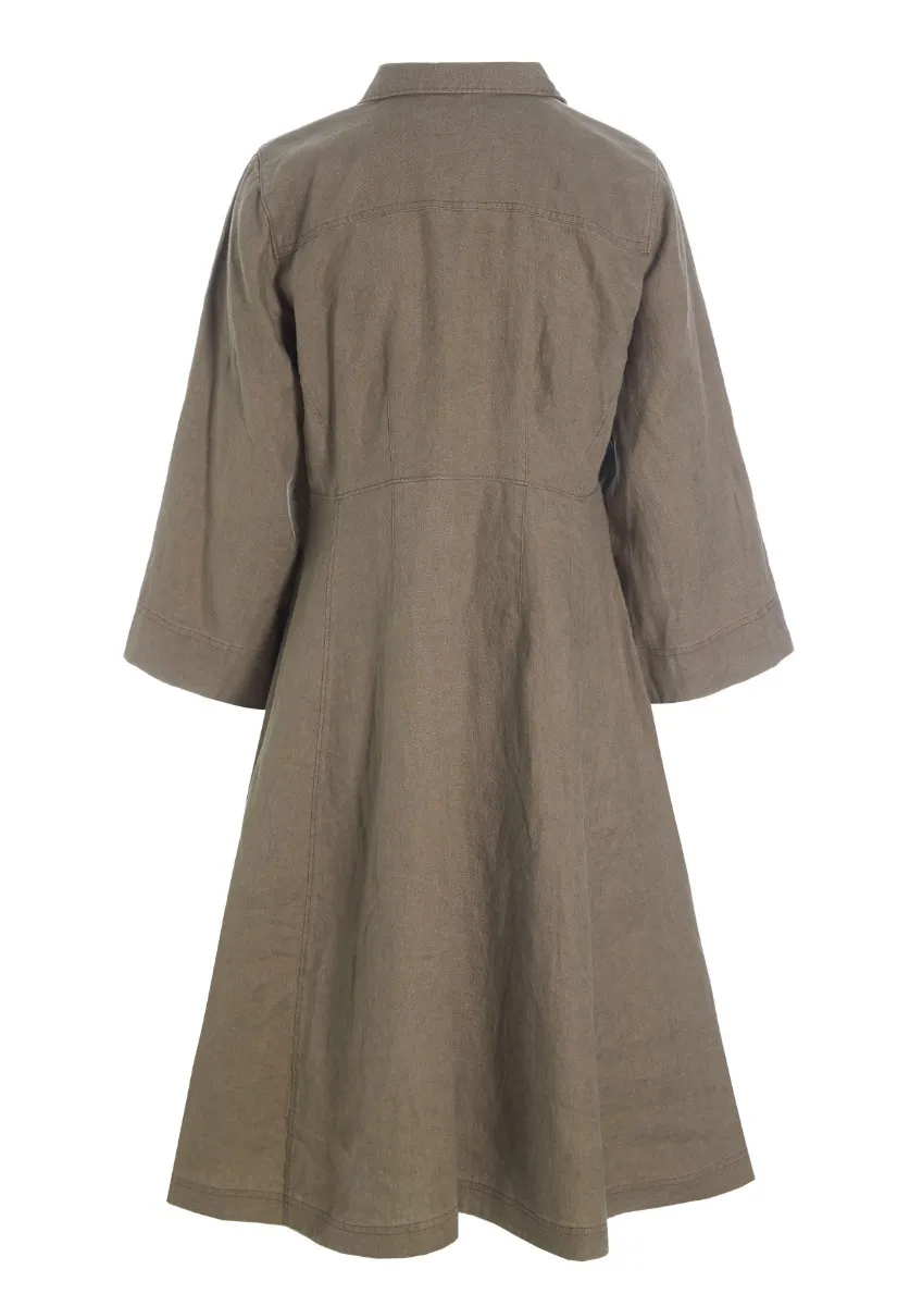 Lazy linen dress