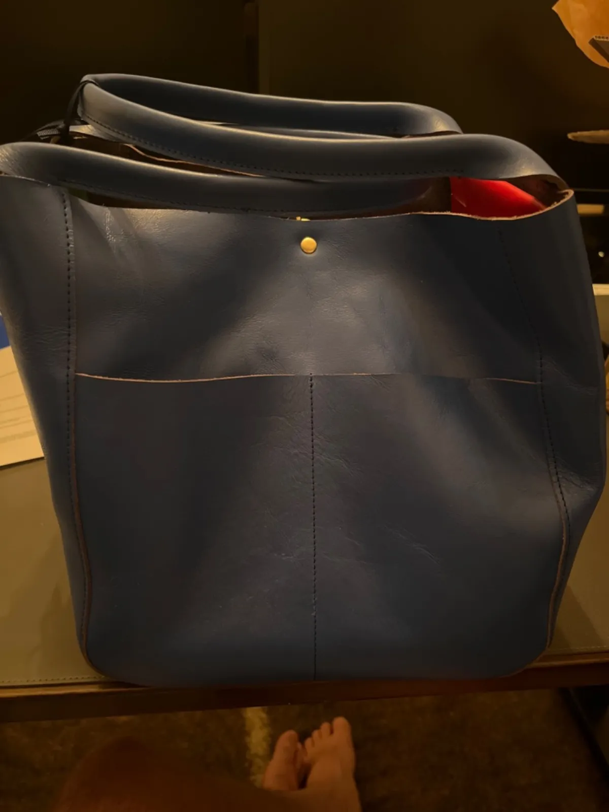 Le Box Tote - Electric Blue