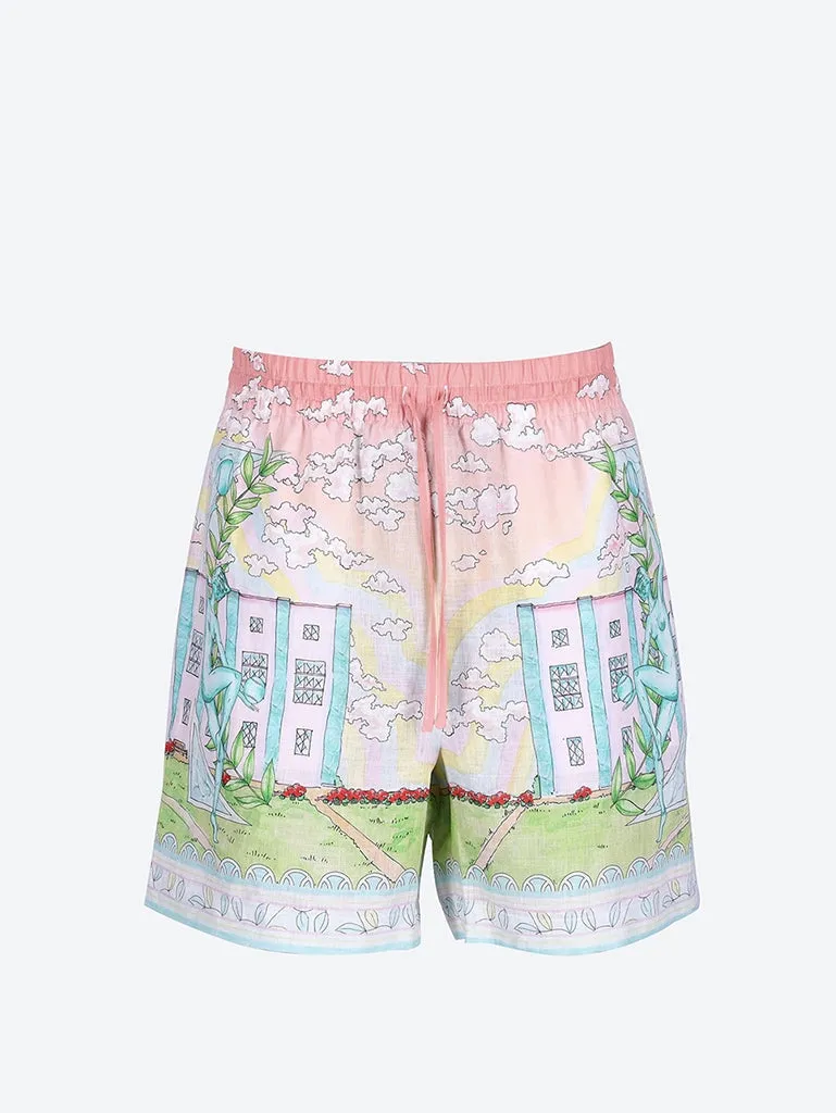 Linen drawstrings shorts