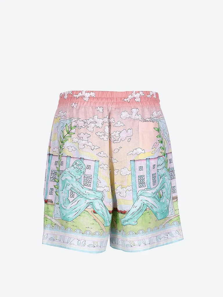 Linen drawstrings shorts