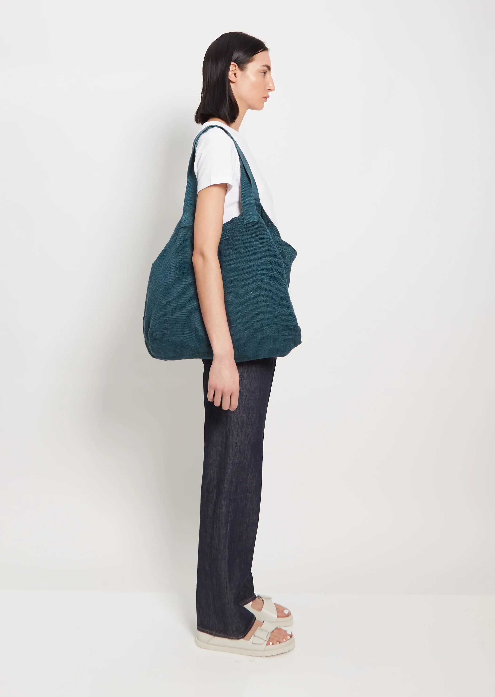 Linen Nomade XL Bag — Bleul