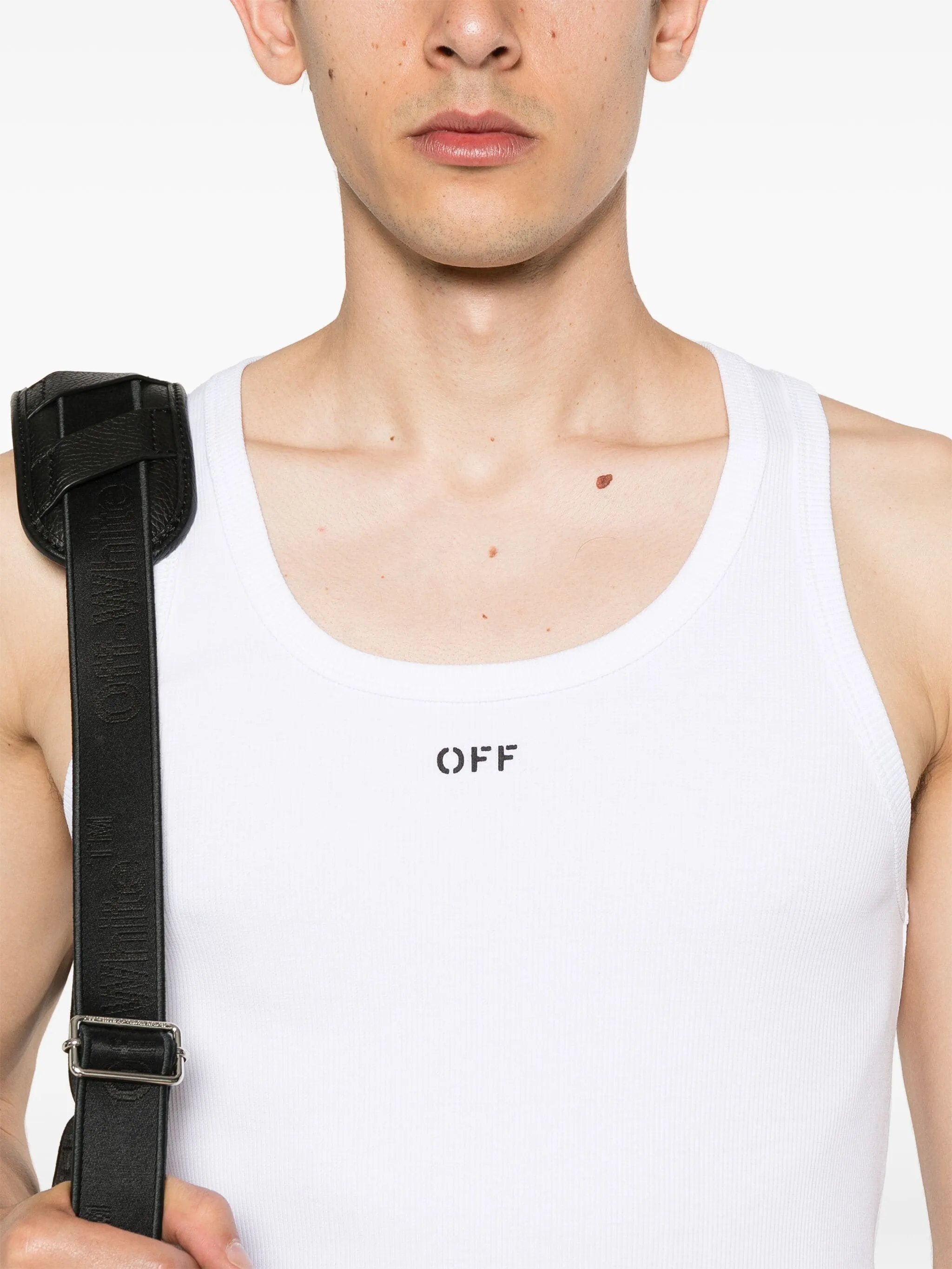logo-print tank top