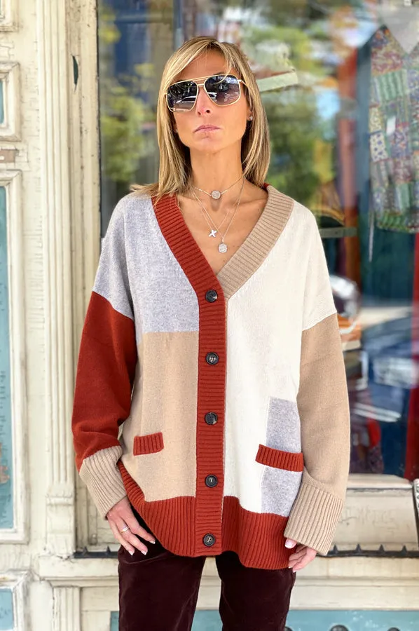 Long Cashmere Cardigan - Beige