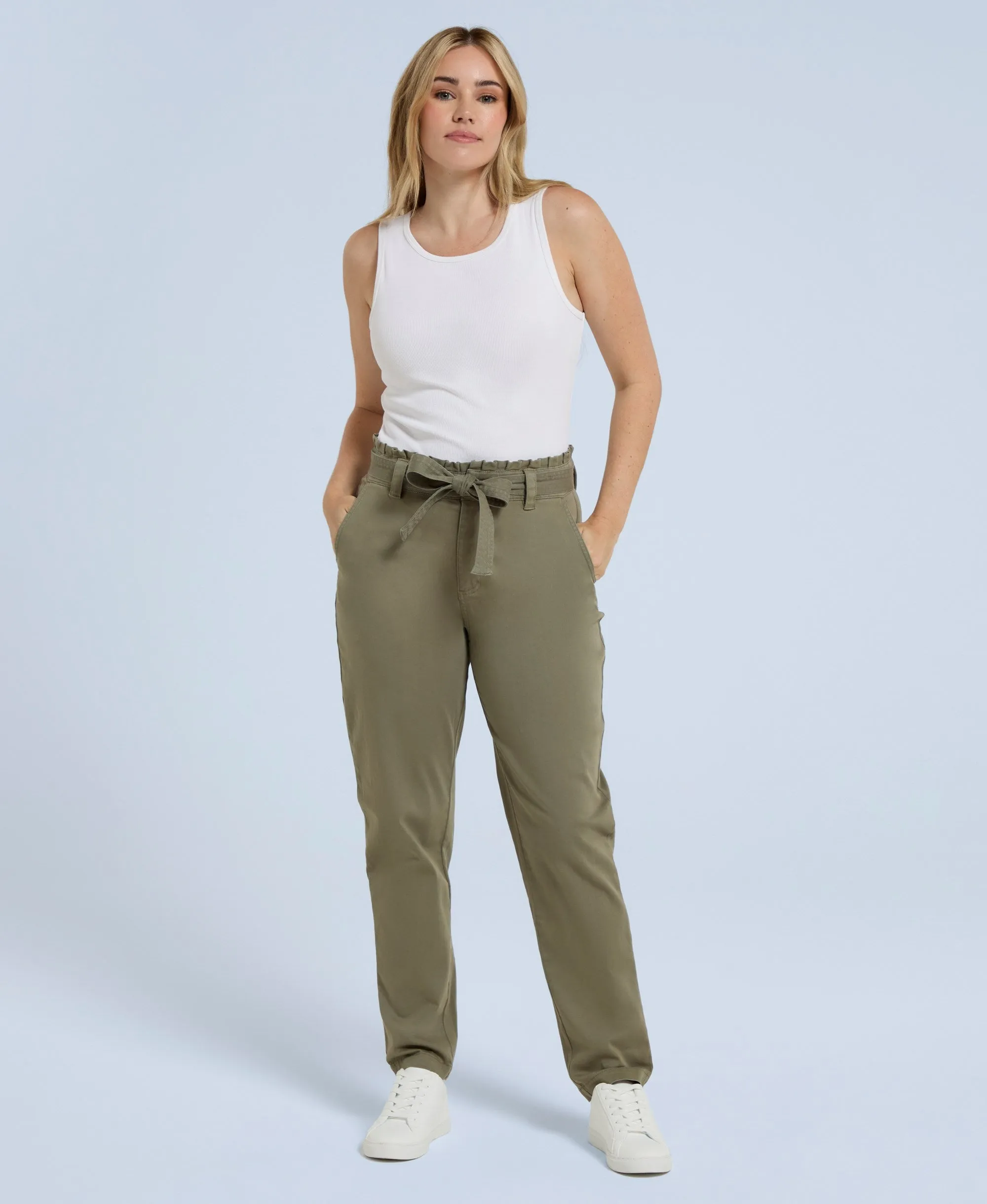 Loren Womens Trousers - Khaki