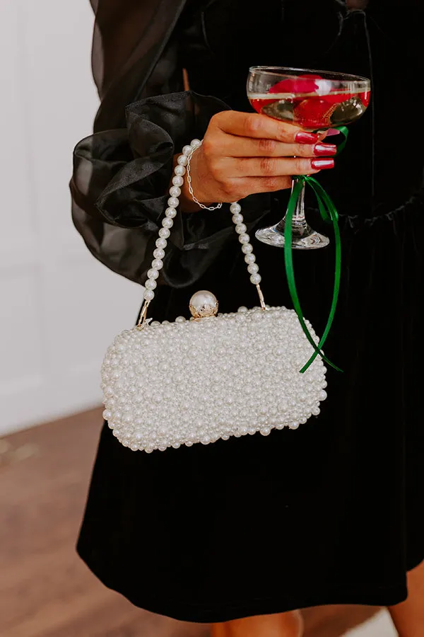 Loving Glance Pearl Embellished Clutch