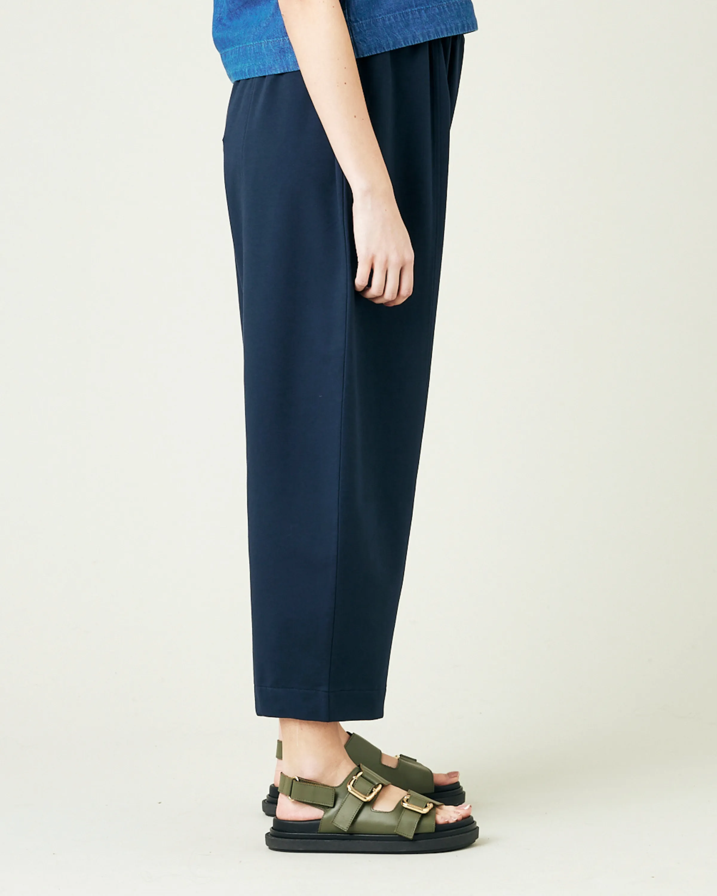 Mabel Navy Jersey Trousers