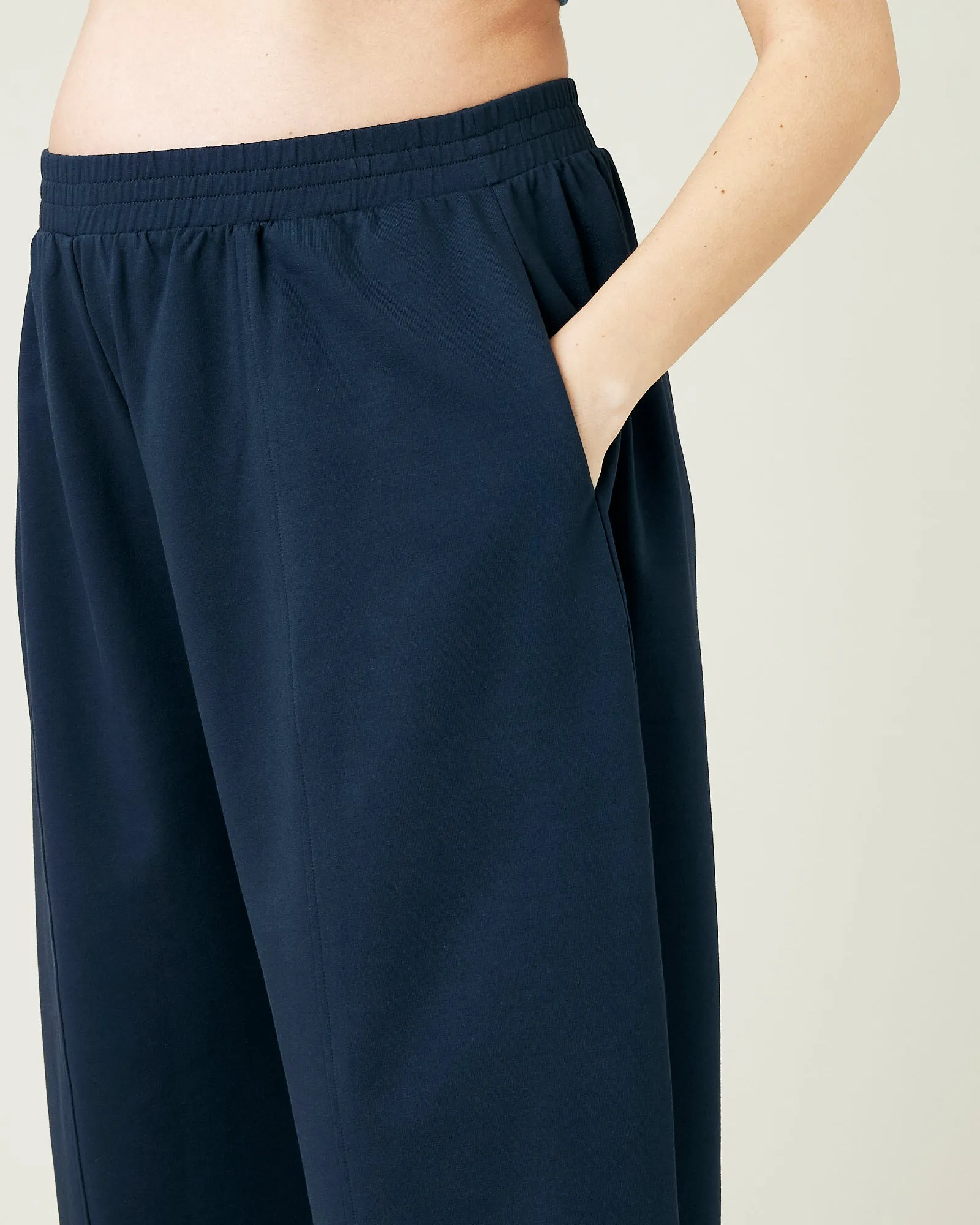 Mabel Navy Jersey Trousers
