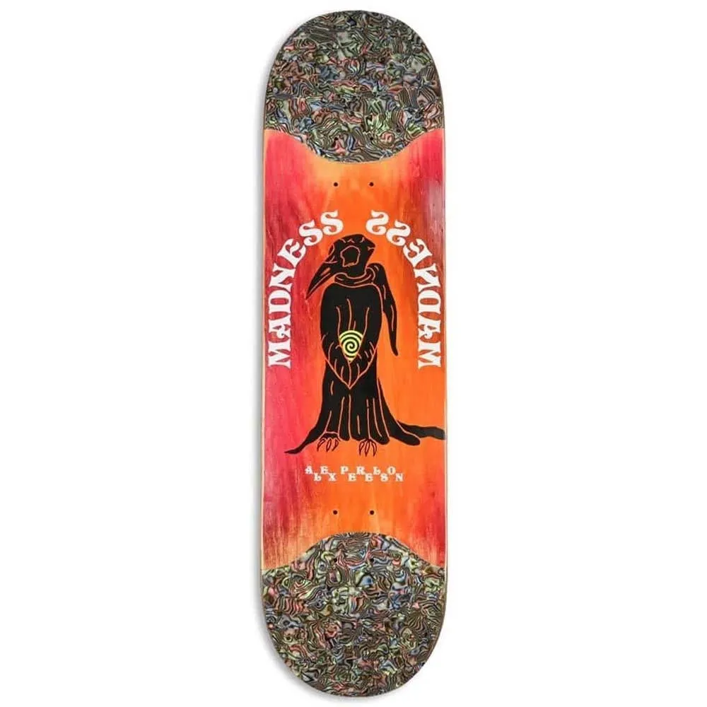 Madness Birdie Slick Skateboard Deck Perelson Orange 8.375