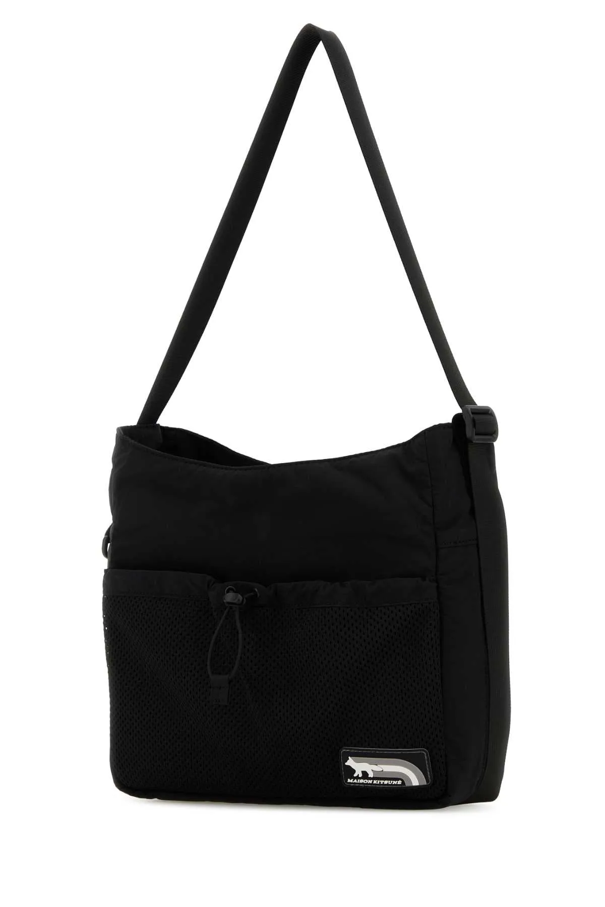 Maison Kitsune Black Nylon Crossbody Bag