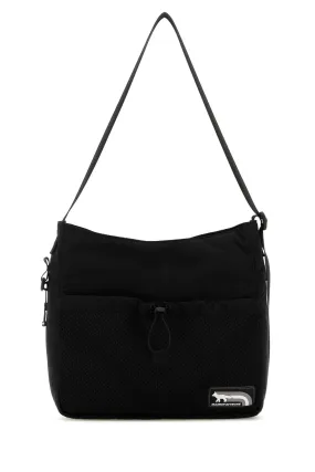 Maison Kitsune Black Nylon Crossbody Bag