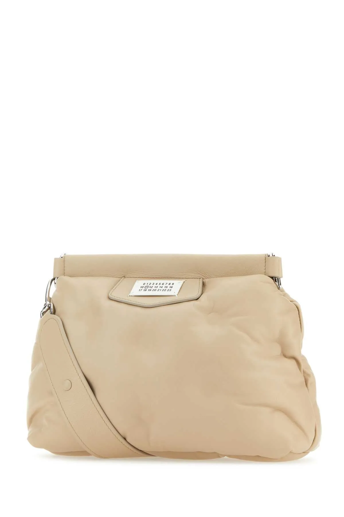 Maison Margiela Beige Nappa Leather Small Glam Slam Classique Crossbody Bag