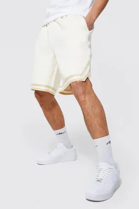 Man Basketball Short With Tape | boohooMAN UK