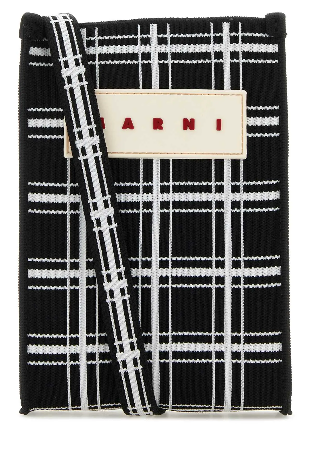 Marni Embroidered Fabric Crossbody Bag