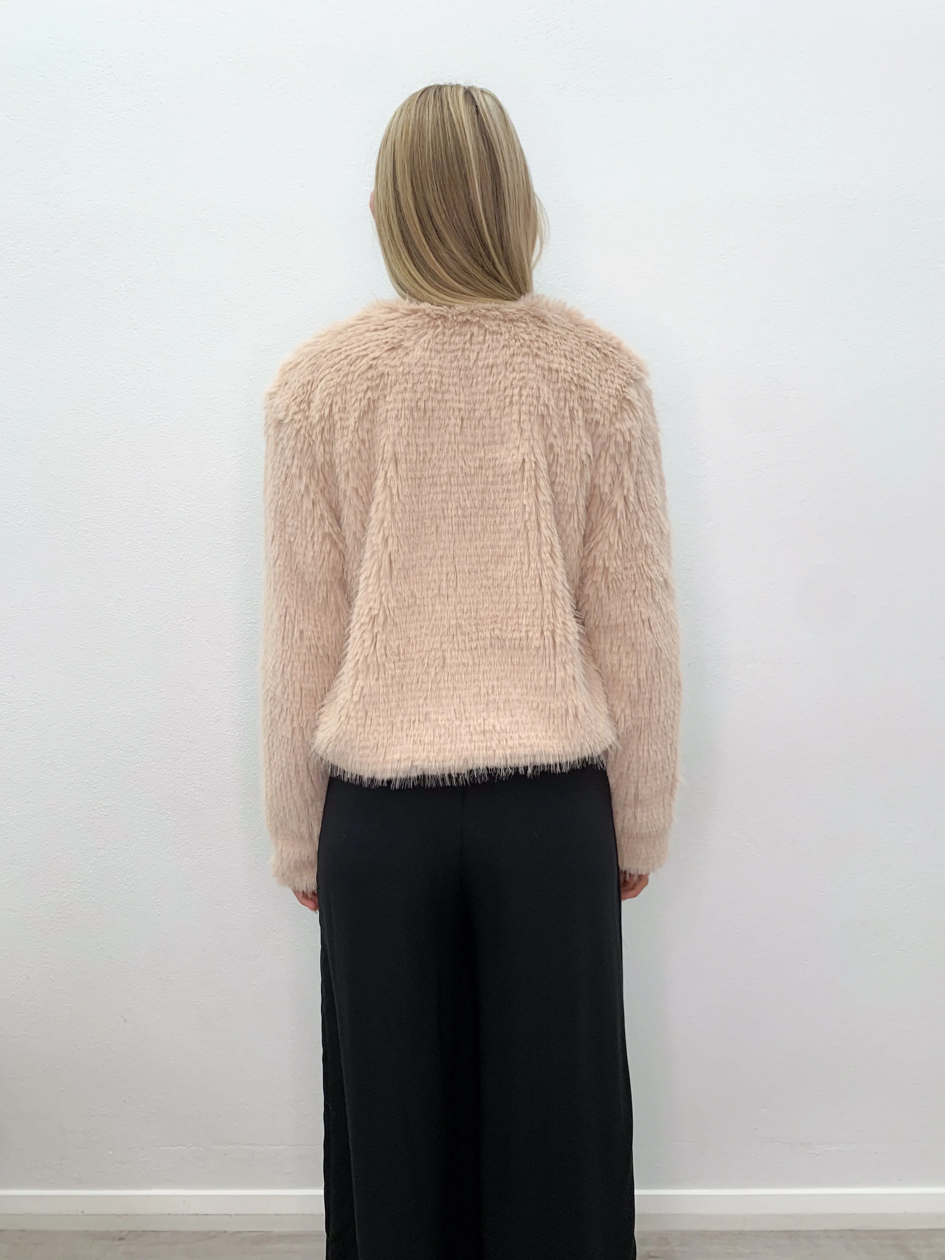 Mary Fluffy Jacket Blush