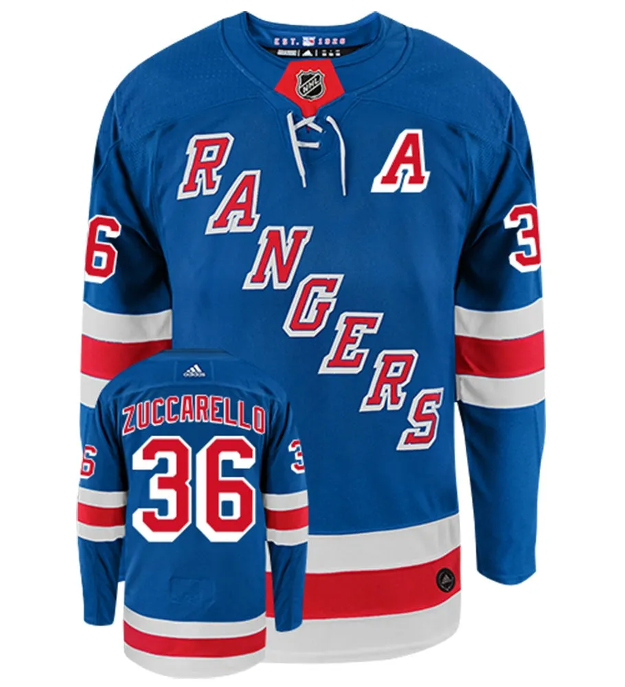 Mats Zuccarello New York Rangers Adidas Authentic Home NHL Hockey Jersey     