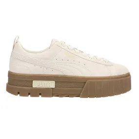 Mayze Brushed Tan Lace Up Sneakers