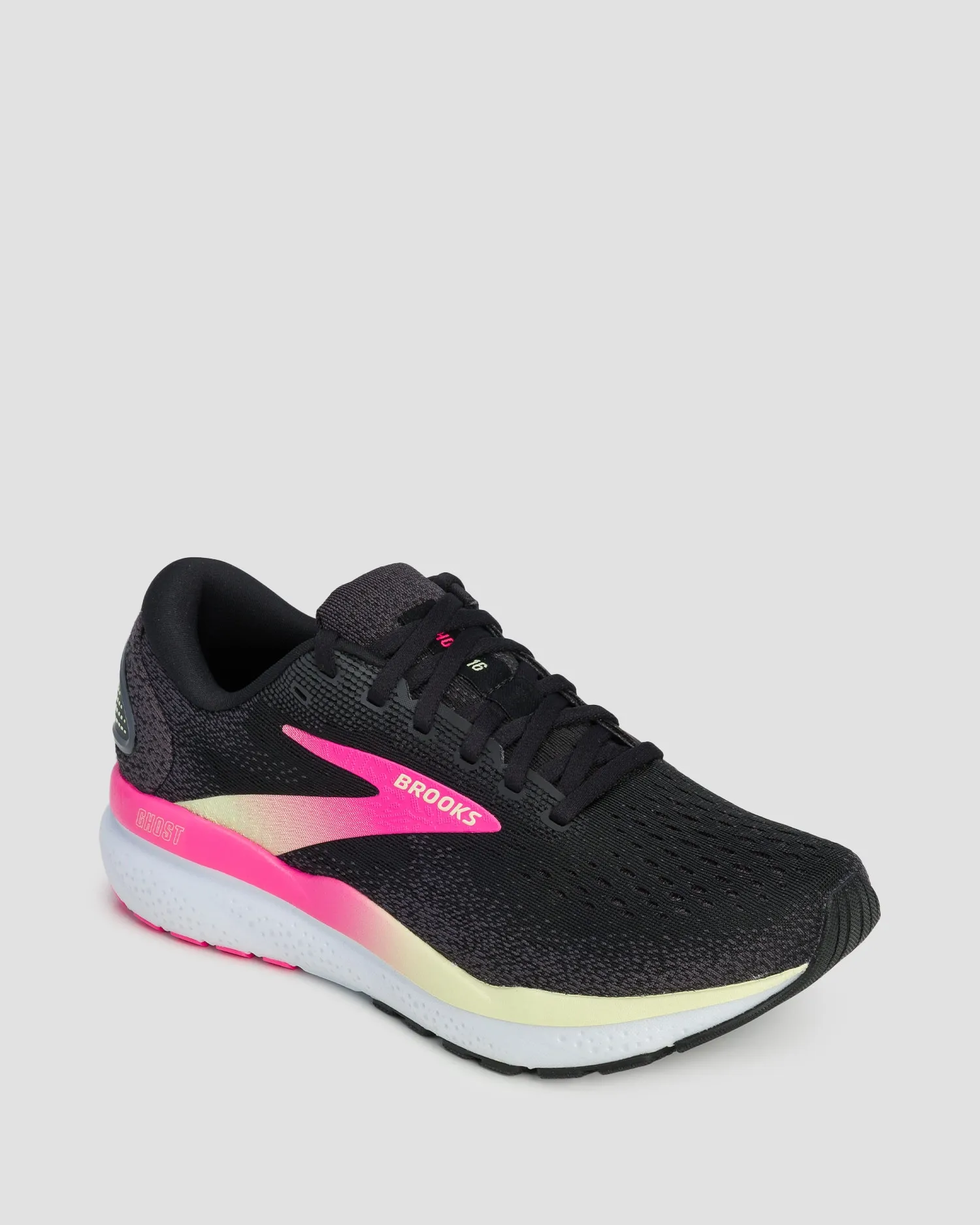 Men's trainers Brooks Ghost 16 1204071-black-pink-yellow