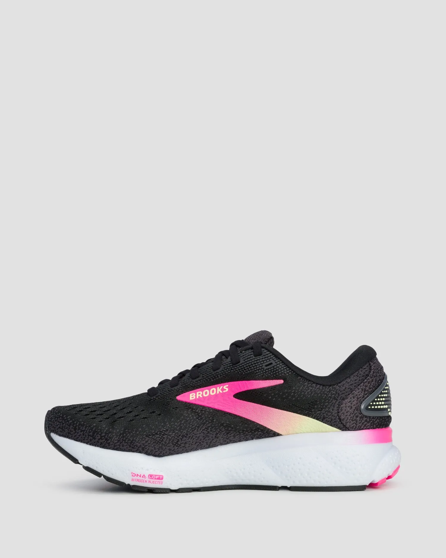 Men's trainers Brooks Ghost 16 1204071-black-pink-yellow